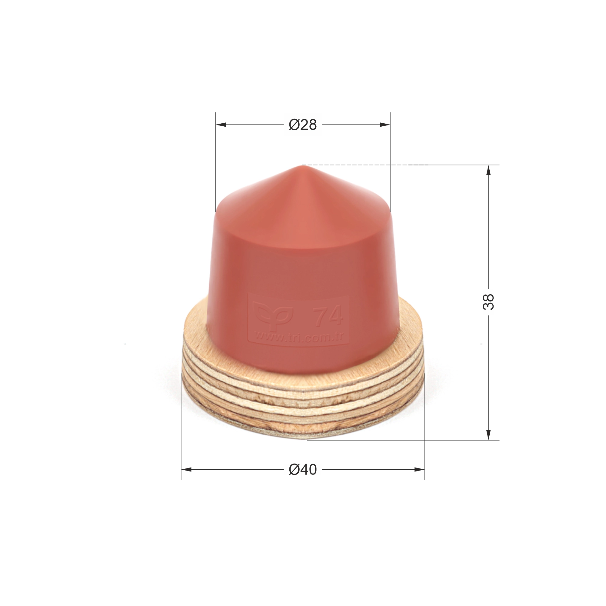 P74 Yuvarlak Baskı Tamponu