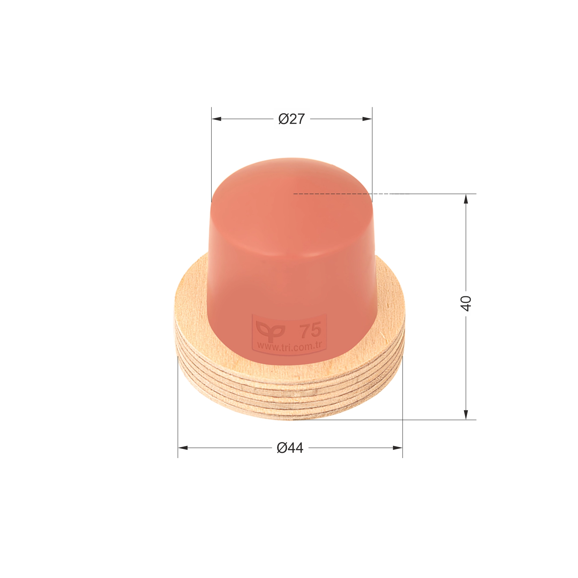 P75 Yuvarlak Baskı Tamponu