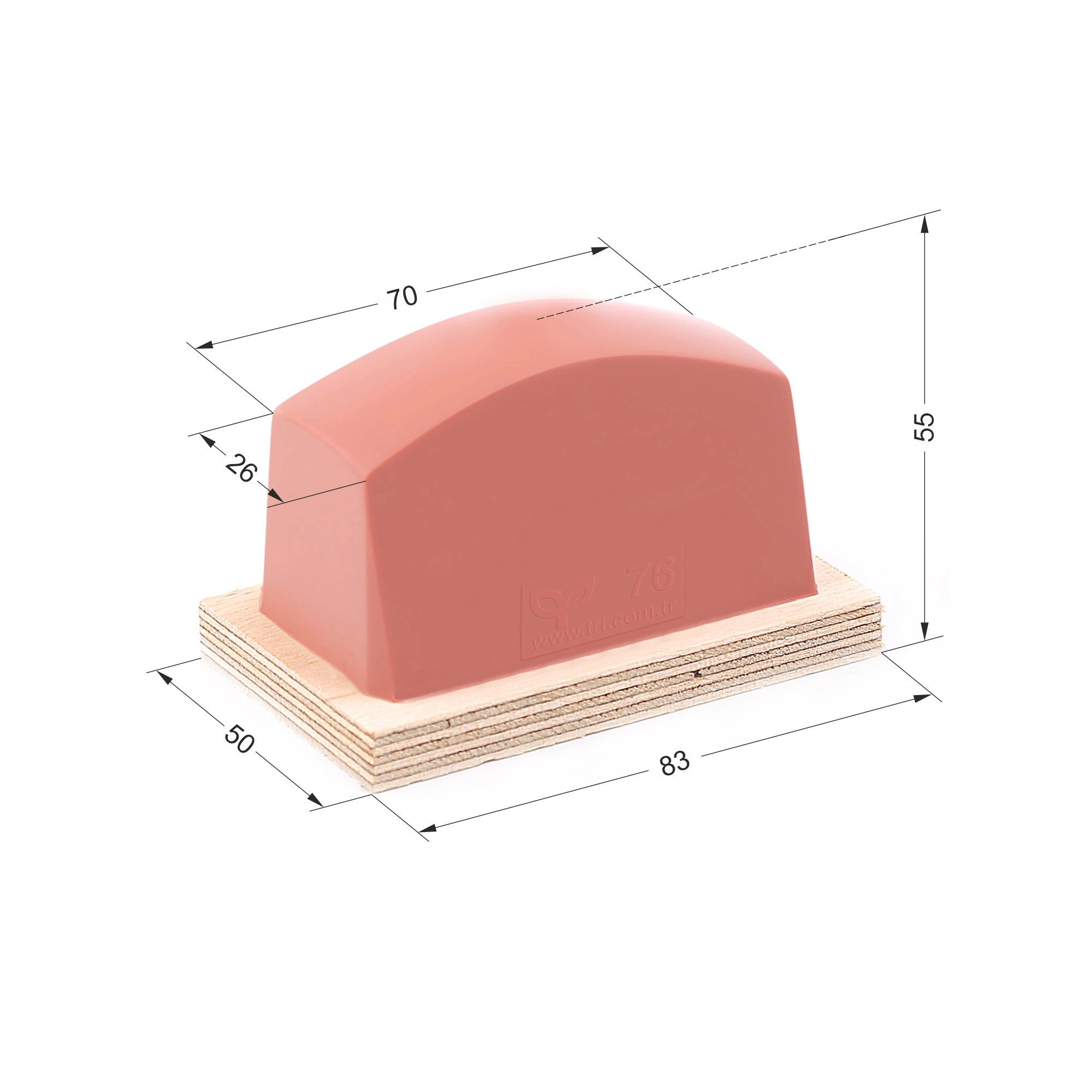 P76 Dörtgen Baskı Tamponu