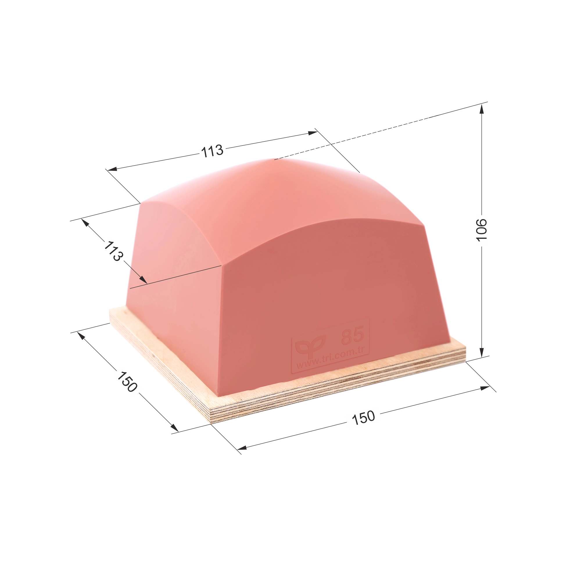 P85 Dörtgen Baskı Tamponu