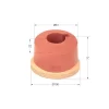 P91 Tip 1 üstten maçalı yuvarlak tampon baskı silikonu Ø81×70 mm, silikon baskı tamponu