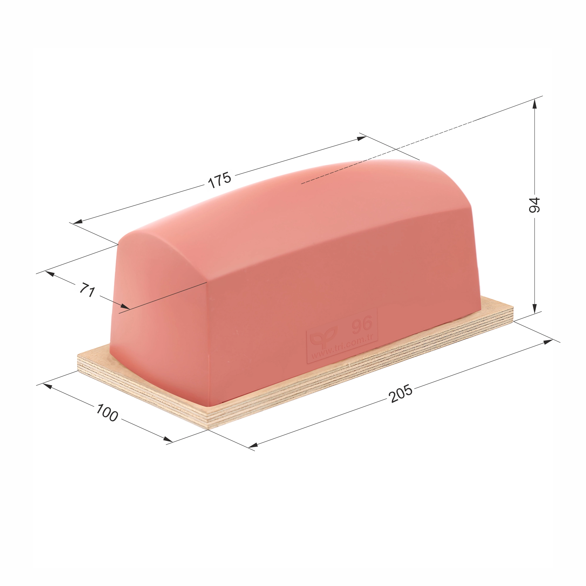 P96 Balıksırtı Baskı Tamponu